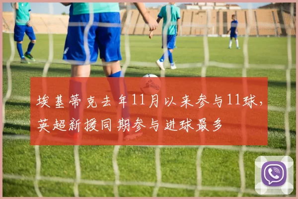 埃基蒂克去年11月以来参与11球，英超新援同期参与进球最多