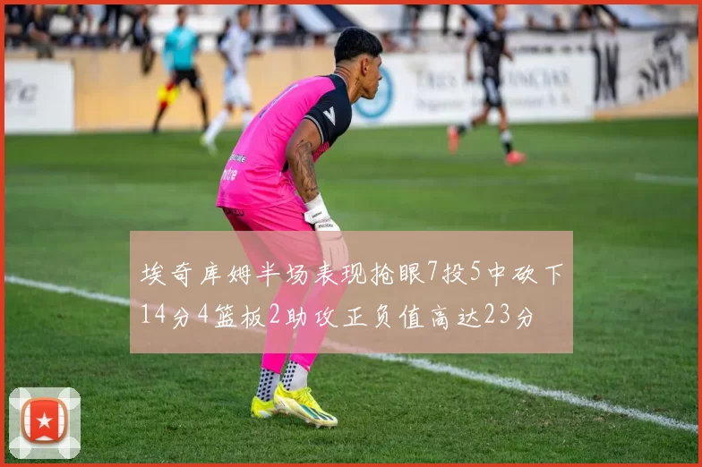 埃奇库姆半场表现抢眼7投5中砍下14分4篮板2助攻正负值高达23分